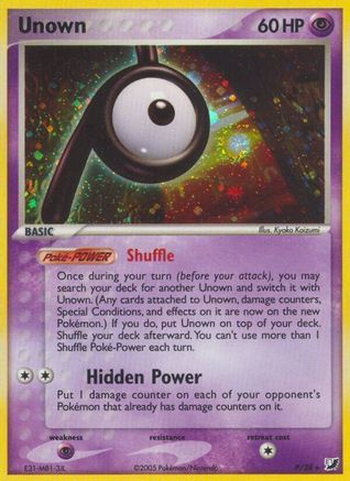 Unown (P)  - Holofoil Unseen Forces - Holo Rare