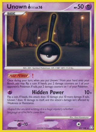 Unown (!)  Legends Awakened - Rare