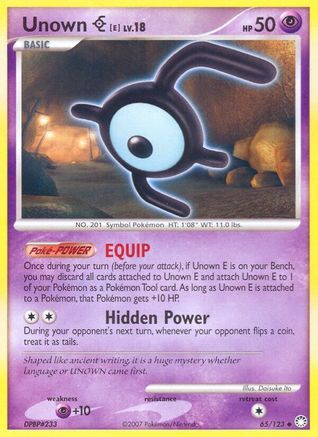 Unown [E]  - Reverse Holofoil Mysterious Treasures - Uncommon
