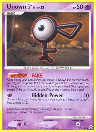Unown [F]  Great Encounters - Uncommon
