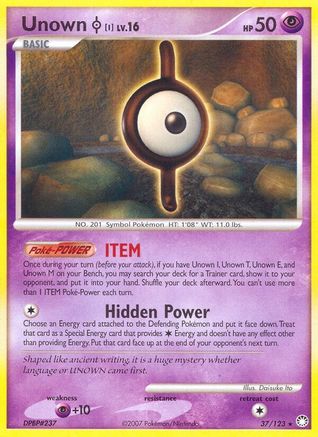 Unown [I]  - Reverse Holofoil Mysterious Treasures - Rare