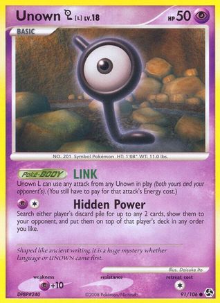 Unown [L]  - Reverse Holofoil Great Encounters - Common
