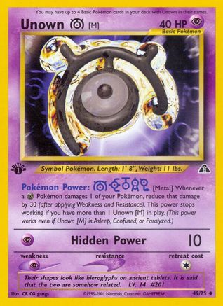 Unown [M] 049  - Unlimited Neo Discovery - Uncommon
