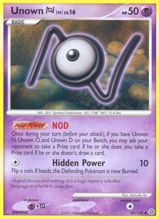 Unown [N] 069  Secret Wonders - Uncommon