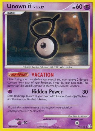 Unown (V)  Legends Awakened - Uncommon