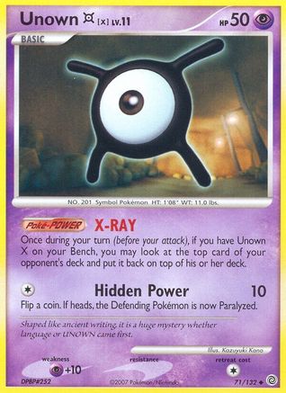 Unown [X]  Secret Wonders - Uncommon