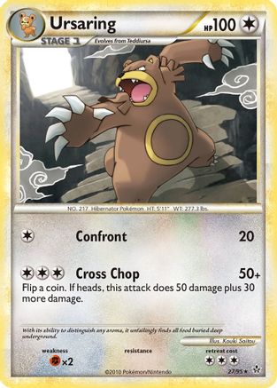 Ursaring  - Reverse Holofoil Unleashed - Rare