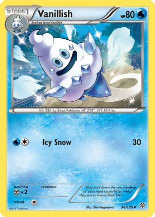 Vanillish  - Reverse Holofoil Plasma Storm - Uncommon