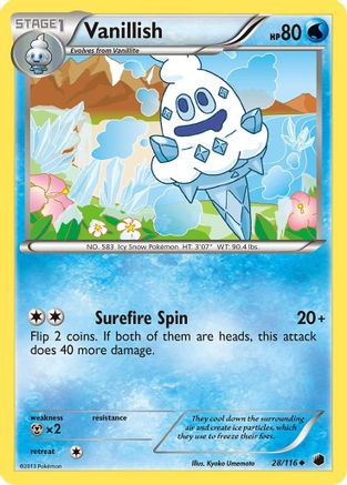 Vanillish  - Reverse Holofoil Plasma Freeze - Uncommon
