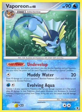 Vaporeon  Rising Rivals - Rare