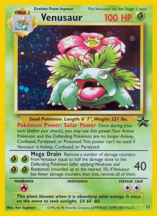 Venusaur 013  - Holofoil WoTC Promo - Promo