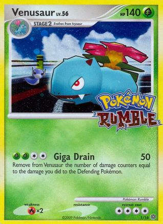 Venusaur  - Holofoil Rumble - Promo