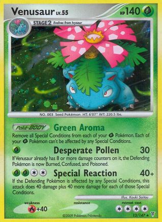 Venusaur  - Reverse Holofoil Supreme Victors - Holo Rare