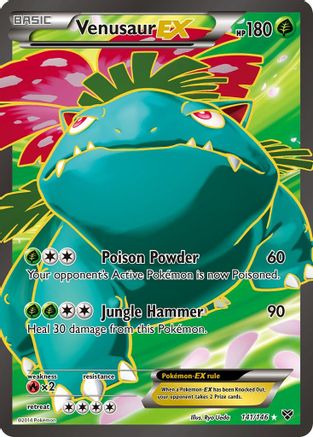 Venusaur EX (141 Full Art) 141  - Holofoil XY Base Set - Ultra Rare