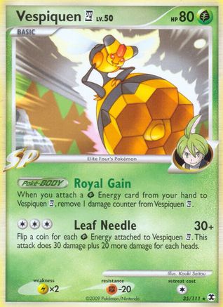Vespiquen E4  - Reverse Holofoil Rising Rivals - Rare