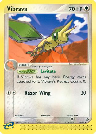 Vibrava - 46/97/097  - Reverse Holofoil Dragon - Uncommon