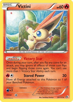 Victini  - Holofoil Legendary Treasures - Holo Rare
