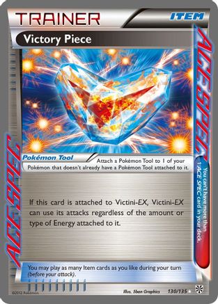 Victory Piece  - Holofoil Plasma Storm - Rare Ace