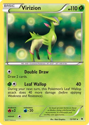 Virizion  - Holofoil Noble Victories - Holo Rare