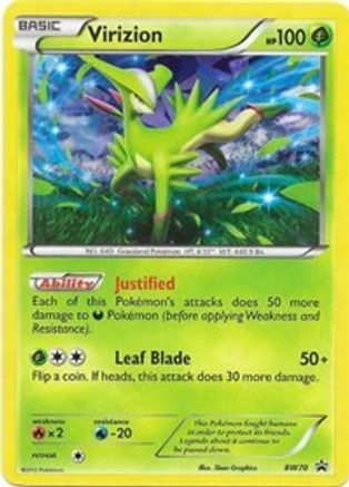 Virizion - BW70  - Holofoil Black and White Promos - Promo
