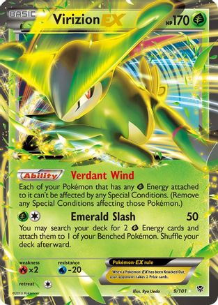 Virizion EX  - Holofoil Plasma Blast - Ultra Rare
