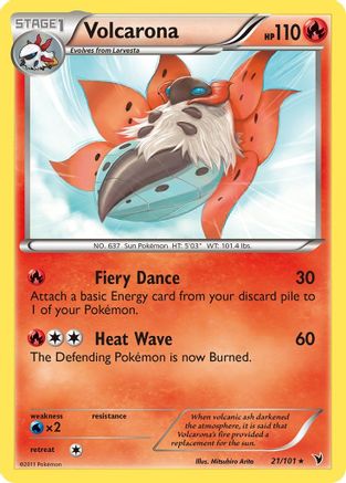 Volcarona  - Reverse Holofoil Noble Victories - Rare