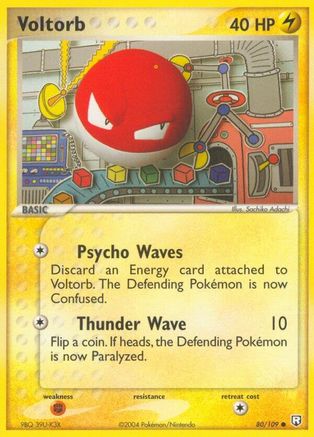 Voltorb/109  - Reverse Holofoil Team Rocket Returns - Common