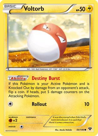 Voltorb  - Reverse Holofoil XY Base Set - Common