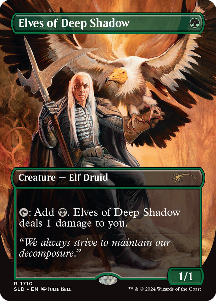 Elves of Deep Shadow (SLD-1710) - Secret Lair Drop (Borderless) Foil