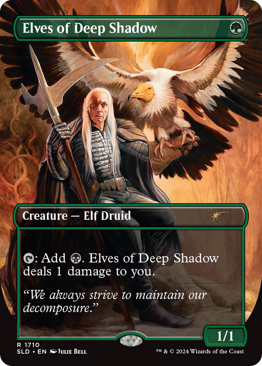 Elves of Deep Shadow (SLD-1710) - Secret Lair Drop (Borderless) Foil