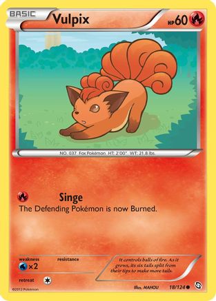Vulpix 018  Dragons Exalted - Common