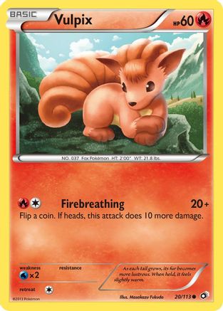 Vulpix 020  Legendary Treasures - Common