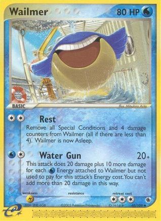 Wailmer 048  - Reverse Holofoil Ruby and Sapphire - Uncommon
