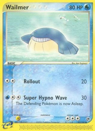 Wailmer  - Reverse Holofoil Sandstorm - Common