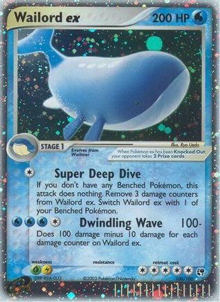 Wailord ex  - Holofoil Sandstorm - Ultra Rare
