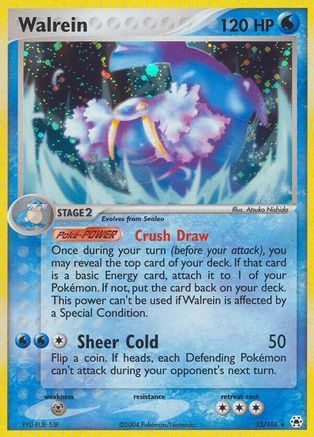 Walrein  - Reverse Holofoil Hidden Legends - Holo Rare
