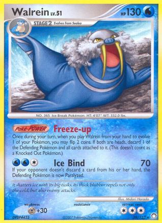 Walrein  - Reverse Holofoil Mysterious Treasures - Rare
