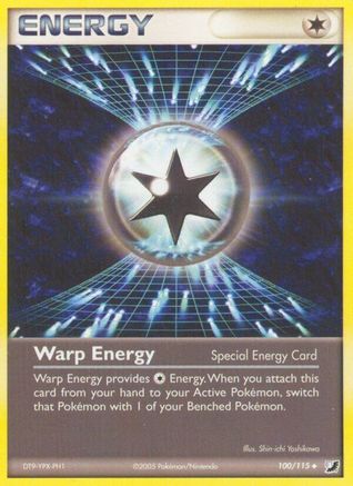 Warp Energy  - Reverse Holofoil Unseen Forces - Uncommon
