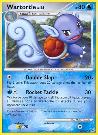 Wartortle  - Reverse Holofoil Platinum - Uncommon