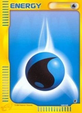 Water Energy 165  - Reverse Holofoil Expedition - Common