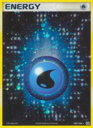 Water Energy 103  - Holofoil Emerald - Holo Rare