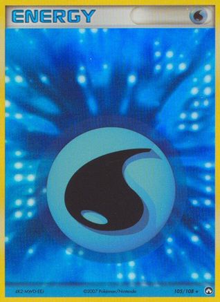 Water Energy/108  - Holofoil Power Keepers - Rare