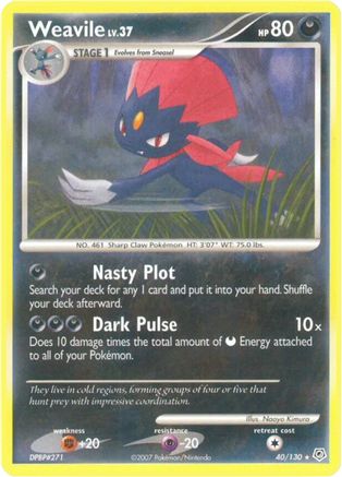 Weavile  Diamond and Pearl - Rare