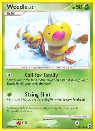 Weedle  Great Encounters - Common