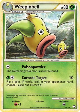 Weepinbell  - Reverse Holofoil Triumphant - Uncommon