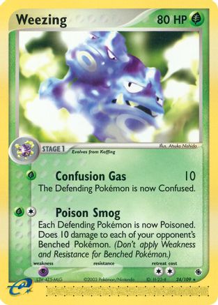 Weezing 024  Ruby and Sapphire - Rare