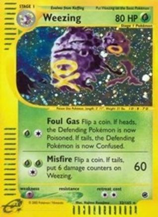 Weezing (32)  - Holofoil Expedition - Holo Rare