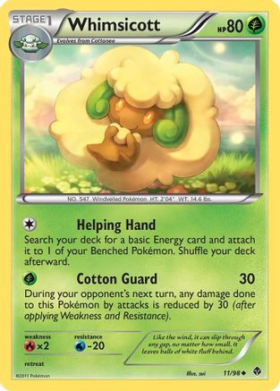 Whimsicott (11)  Emerging Powers - Uncommon