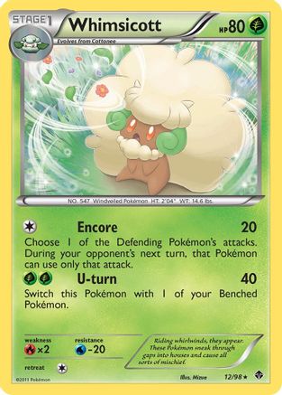 Whimsicott (12)  Emerging Powers - Rare