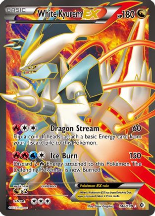 White Kyurem EX (146 Full Art)  - Holofoil Boundaries Crossed - Ultra Rare
